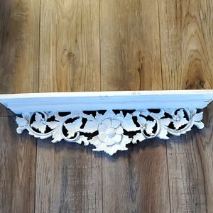 White Distressed Farmhouse Shelf